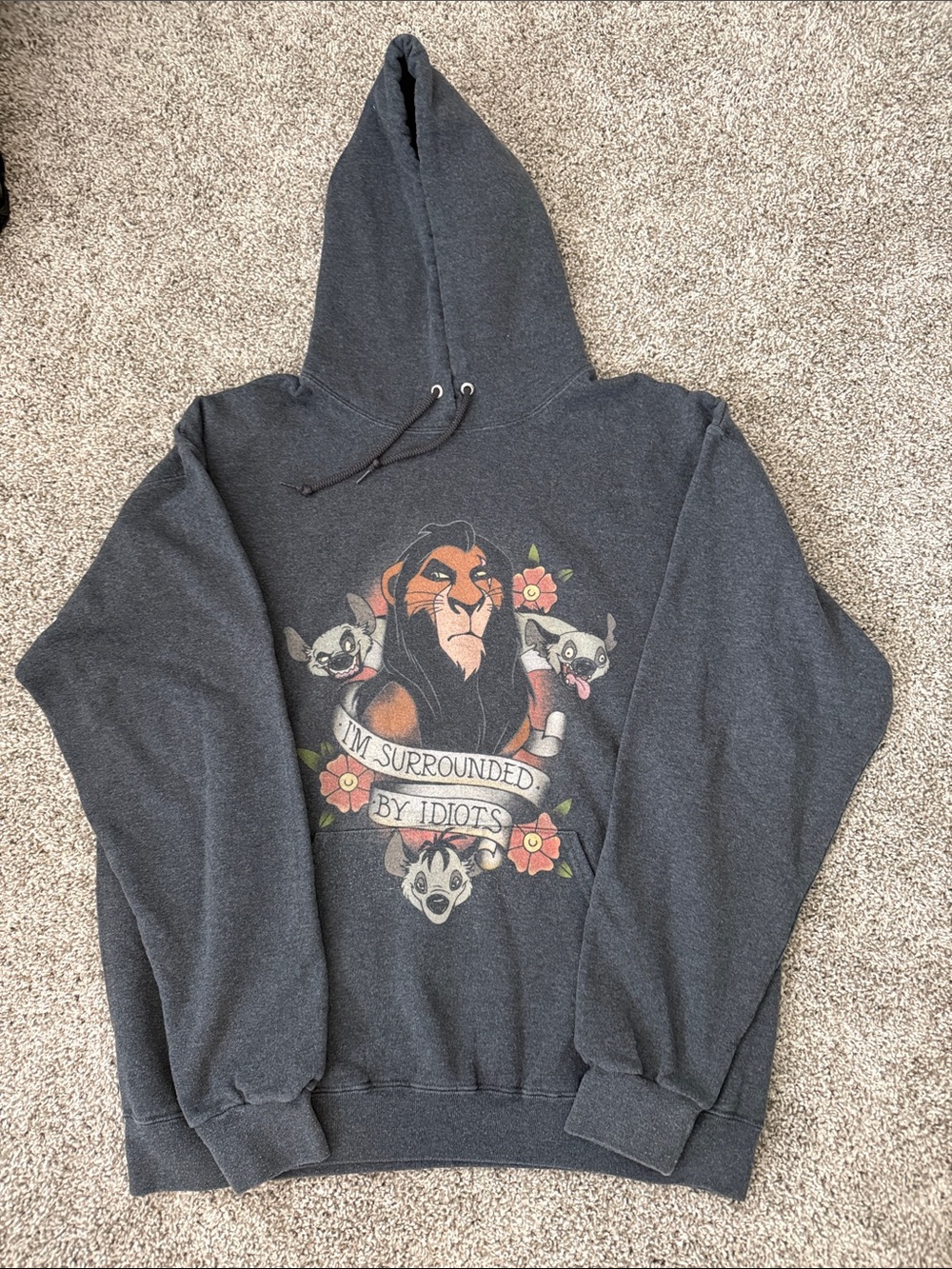 The Lion King Hoodie - Scar and Hyenas “I’m Surrounded by Idiots”